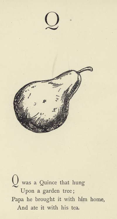 The letter Q by Edward Lear